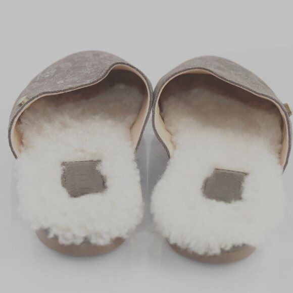 Australia Luxe Collective Womens Marcos Mule Size 8 Gray Suede Sherpa Slippers - Picture 5 of 16